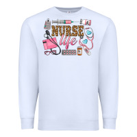 White Western Nurse Life Premium Sweatshirt - LillyAllenDesigns