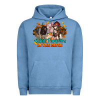 Pigment Pebble Blue Fall Cutest Pumpkin In The Patch Pig Urban Hoodie - LillyAllenDesigns