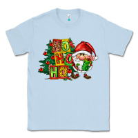 Dusty Blue ho ho ho santa gnomes Classic Tee - FaDigitalArtStudio