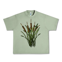 Oil Green reeds Urban Heavy Tee - BarkalooDesign