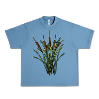 Pebble Blue reeds Urban Heavy Tee - BarkalooDesign