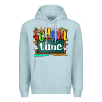 Blue Mist school time Premium Hoodie - NancyCooperArtShop