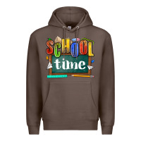 Coffee school time Premium Hoodie - NancyCooperArtShop