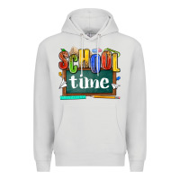 Dove Grey school time Premium Hoodie - NancyCooperArtShop