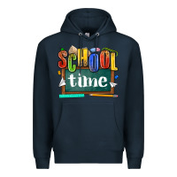 Navy school time Premium Hoodie - NancyCooperArtShop