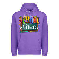 Purple school time Premium Hoodie - NancyCooperArtShop