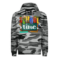 Slate Camo school time Premium Hoodie - NancyCooperArtShop