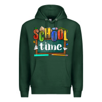 Sports Green school time Premium Hoodie - NancyCooperArtShop