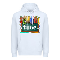 White school time Premium Hoodie - NancyCooperArtShop
