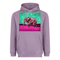 Lavender colorful elephant Heavyweight Hoodie - LillyAllenDesigns