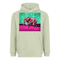 Matcha colorful elephant Heavyweight Hoodie - LillyAllenDesigns