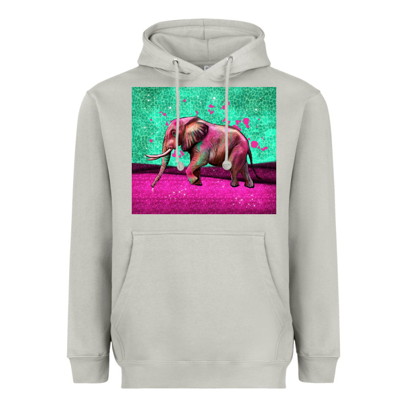 Colorful Elephant Heavyweight Hoodie by LillyAllenDesigns | Teevron