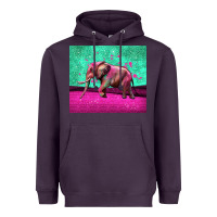 Plum colorful elephant Heavyweight Hoodie - LillyAllenDesigns