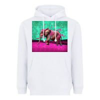 White colorful elephant Heavyweight Hoodie - LillyAllenDesigns