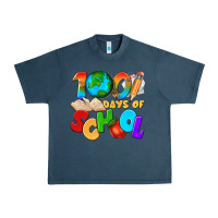 Midnight Navy 100 days of school Urban Heavy Tee - texasbilliewilder