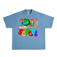 Pebble Blue 100 days of school Urban Heavy Tee - texasbilliewilder