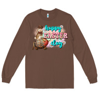 Chestnut Happy Easter Day rodeo Easter Day Long Sleeve Tee - CowGirlArtShop
