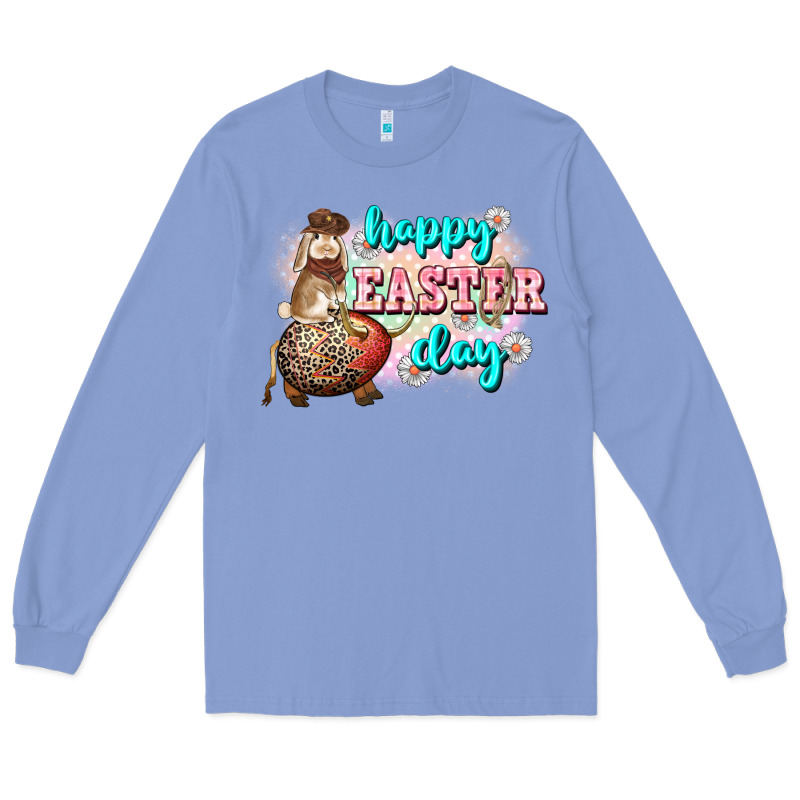 Happy Easter Day Rodeo Easter Day Long Sleeve Tee by CowGirlArtShop | Teevron
