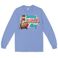 Colony Blue Happy Easter Day rodeo Easter Day Long Sleeve Tee - CowGirlArtShop