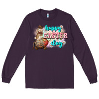 Plum Happy Easter Day rodeo Easter Day Long Sleeve Tee - CowGirlArtShop