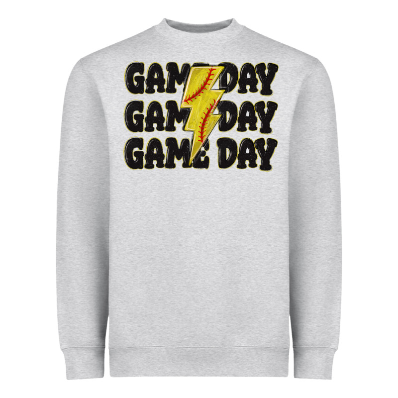 Game Day Game Day Game Day Softball Heavyweight Sweatshirt by MaliasSmallBusiness | Teevron