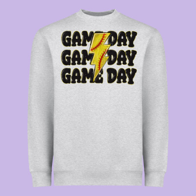 Heavyweight Sweatshirt game day game day game day softball