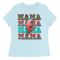 Baby Blue racing mama mama mama Ladies Tee - AdoDesignShop