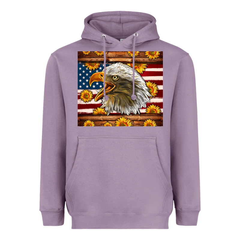 American Flag Eagle Heavyweight Hoodie by LillyAllenDesigns | Teevron