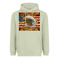 Matcha American Flag Eagle Heavyweight Hoodie - LillyAllenDesigns