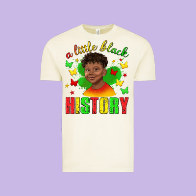 Vintage Tee a little black history with boy juneteenth
