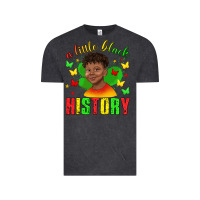 Vintage Black a little black history with boy juneteenth Vintage Tee - texasbilliewilder