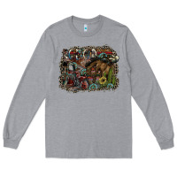 Heather Grey rodeo Long Sleeve Tee - SublimationCraftShop