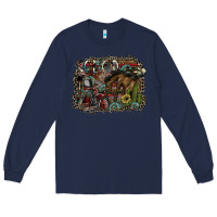 Navy rodeo Long Sleeve Tee - SublimationCraftShop