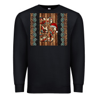 Black ho ho ho western christmas Premium Sweatshirt - Jasminsmagicworld