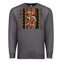 Charcoal Heather ho ho ho western christmas Premium Sweatshirt - Jasminsmagicworld