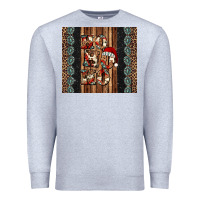 Heather Grey ho ho ho western christmas Premium Sweatshirt - Jasminsmagicworld
