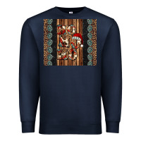 Navy ho ho ho western christmas Premium Sweatshirt - Jasminsmagicworld