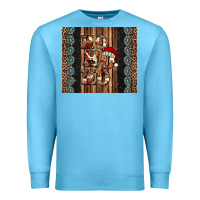 Ocean Blue ho ho ho western christmas Premium Sweatshirt - Jasminsmagicworld