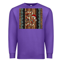 Purple ho ho ho western christmas Premium Sweatshirt - Jasminsmagicworld