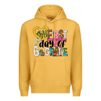 Mustard my first day of 6th grade Premium Hoodie - NancyCooperArtShop