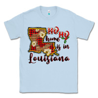 Dusty Blue ho ho home is in louisiana Classic Tee - FaDigitalArtStudio