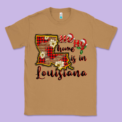Ho Ho Home Is In Louisiana Classic Tee Designed By Fadigitalartstudio