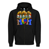 Black proud mom Zipper Hoodie - AdoDesignShop