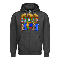 Charcoal Heather proud mom Zipper Hoodie - AdoDesignShop