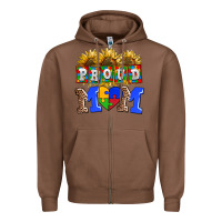 Chestnut proud mom Zipper Hoodie - AdoDesignShop