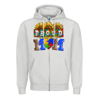 Dove Grey proud mom Zipper Hoodie - AdoDesignShop