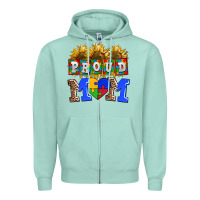 Seafoam proud mom Zipper Hoodie - AdoDesignShop