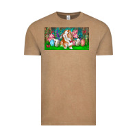 Vintage Coffee Spring Easter Bunny Vintage Tee - RanaPortraitStore