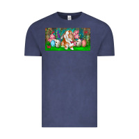 Vintage Denim Spring Easter Bunny Vintage Tee - RanaPortraitStore