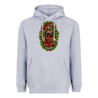 Heather Grey our lady of guadalupe christmas Heavyweight Hoodie - Jasminsmagicworld
